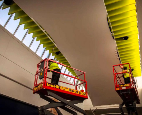 Barrisol Welch Shopping Centre Acoustic Ceiling Installations