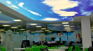 Barrisol Illuminated Sky Print Ceiling