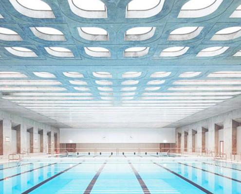 Barrisol Swimming Pool Acoustic Lighting