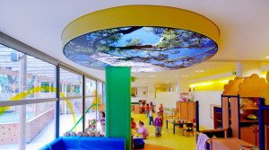 Barrisol Print Ceiling Feature Nursery School