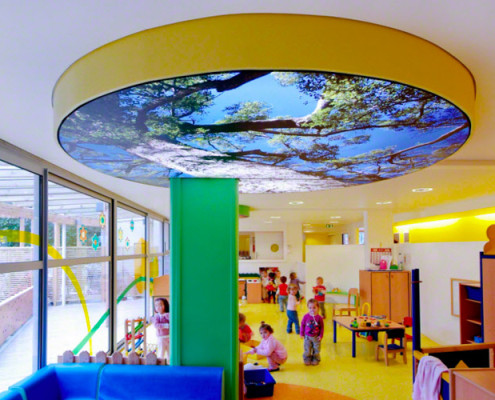 Barrisol Print Ceiling Feature Nursery School