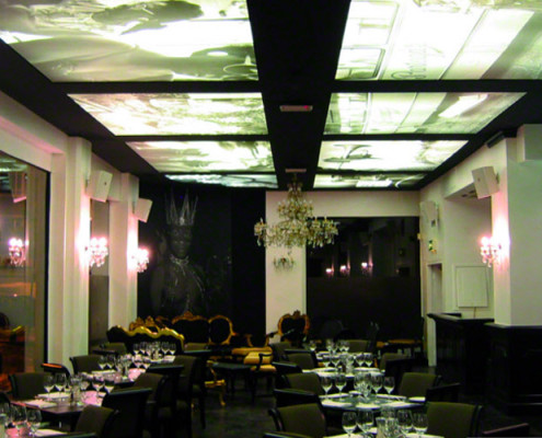 Barrisol Printed Ceiling Restaurant Installation