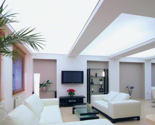 Barrisol Illuminated Living Room Ceiling